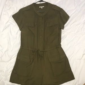 Madewell Forest green romper